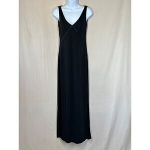 BCBG Maxazria Collection Maxi Dress S Black Classic Luxury Minimalist Old Money